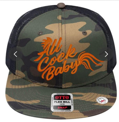 hunter orange camo hat